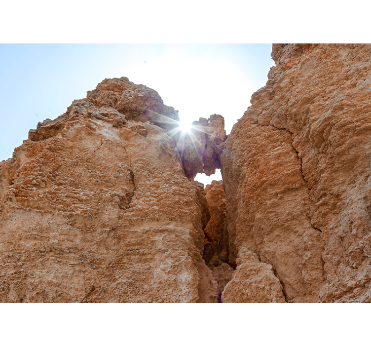 Mural de montañas vista del paisaje rocoso - TenVinilo