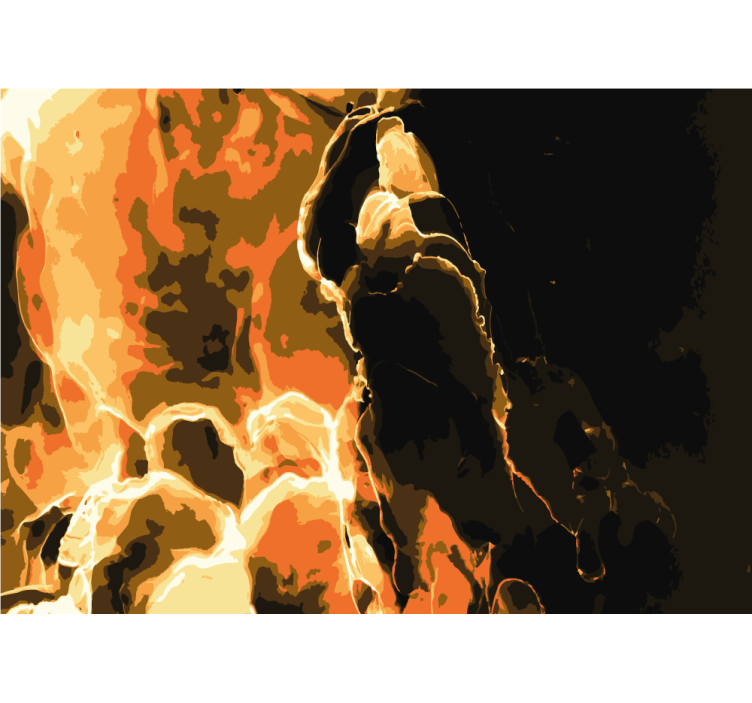 Mural abstracto patrón abstracto ardiente - TenVinilo