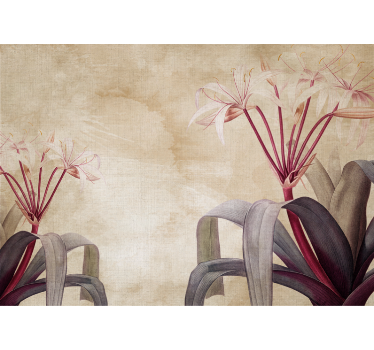 Mural de flores arreglo floral elegante - TenVinilo