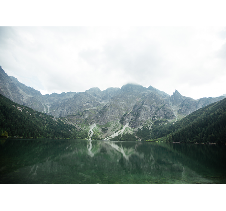Mural de paisajes reflejo magnífico de montañas - TenVinilo