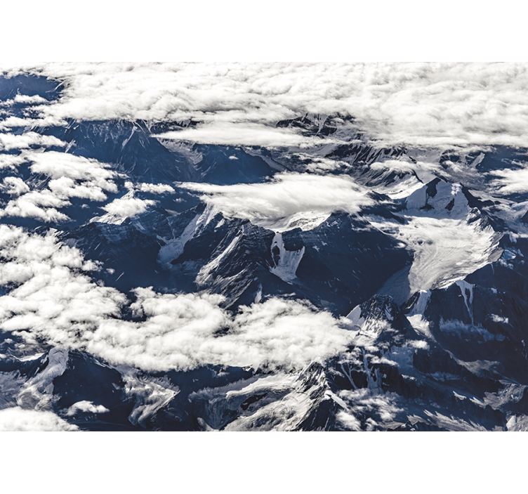 Mural de montañas vista de la majestuosa cordillera - TenVinilo