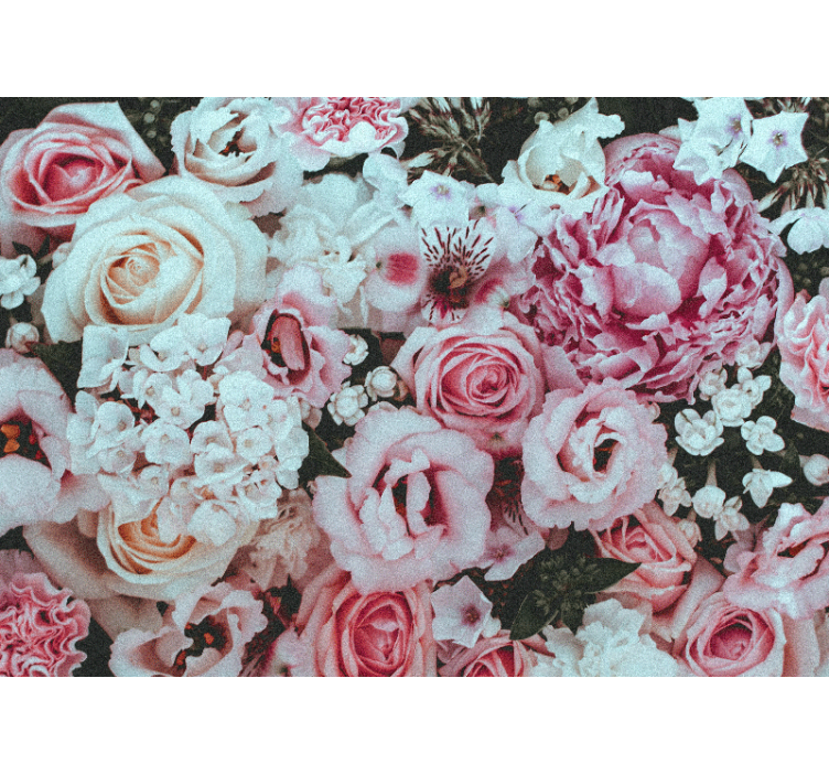 Mural de flores arreglo floral delicioso - TenVinilo