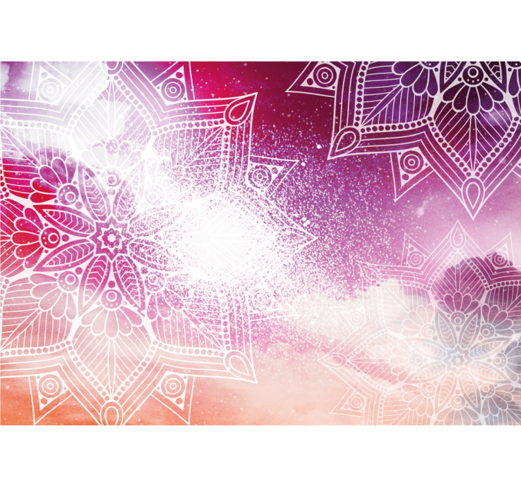 Mural de mandala motivos de mandala elaborados - TenVinilo