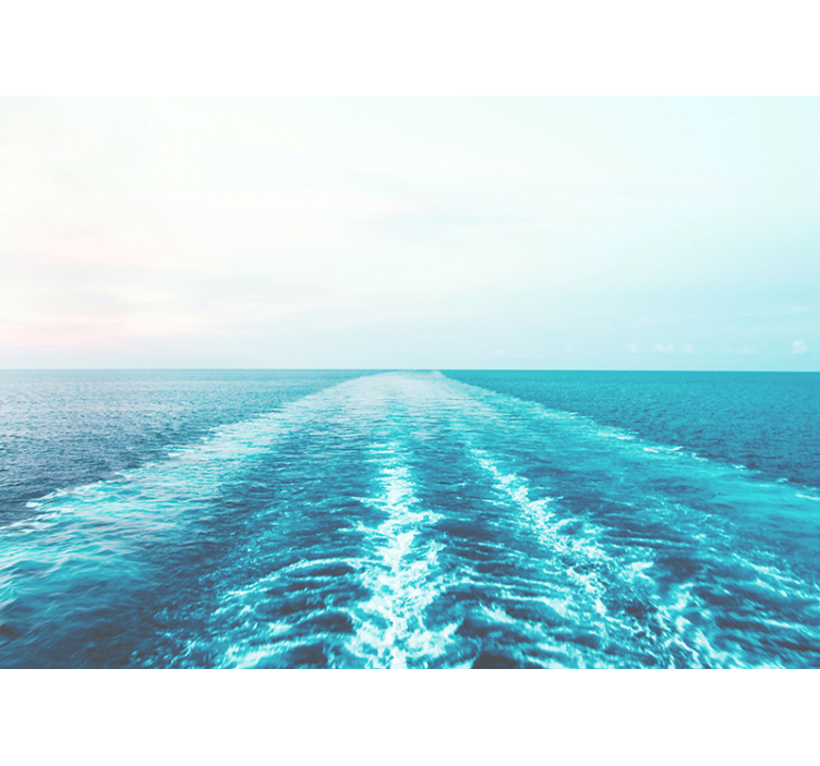 Mural de mar vista del horizonte oceánico - TenVinilo