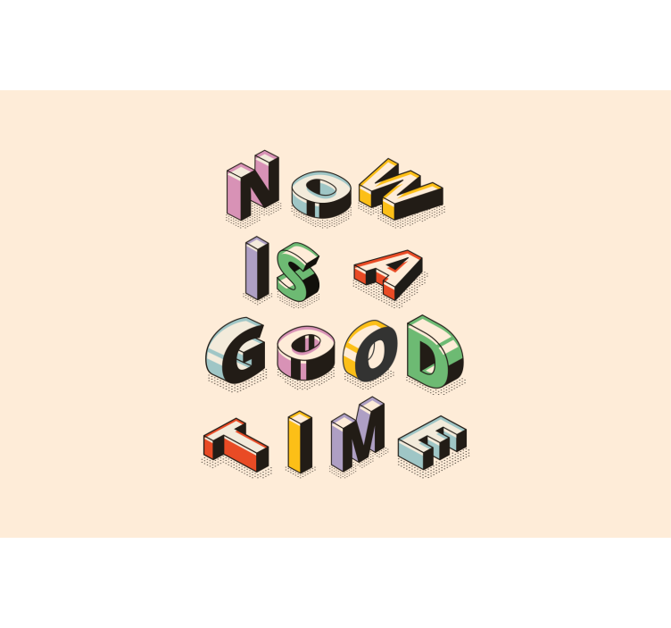 Mural de frases mensaje de cita estilizado - TenVinilo