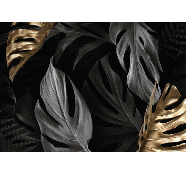 Mural de naturaleza conceptos de hoja tropical - TenVinilo