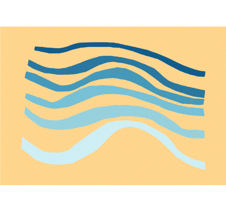 Mural abstracto textura de líneas onduladas - TenVinilo