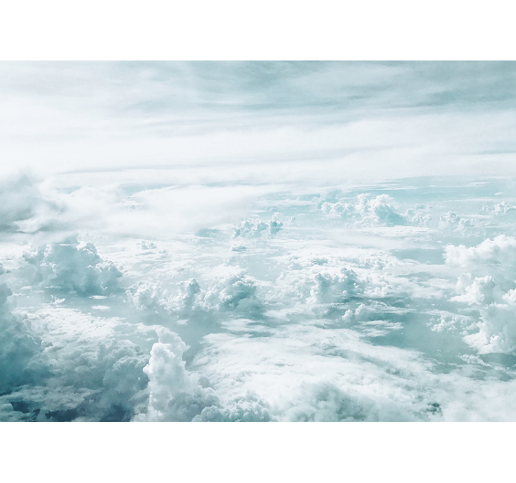 Fotomural dormitorio nubes esponjosas - TenVinilo