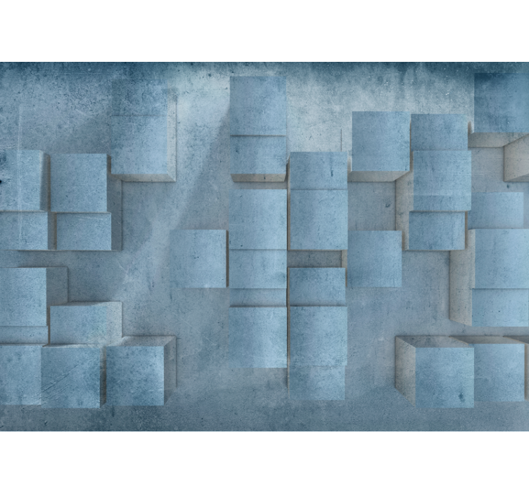 Mural de textura patrón de bloques geométricos - TenVinilo