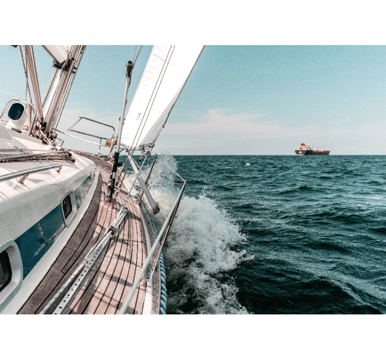 Mural de mar aventura en vela - TenVinilo