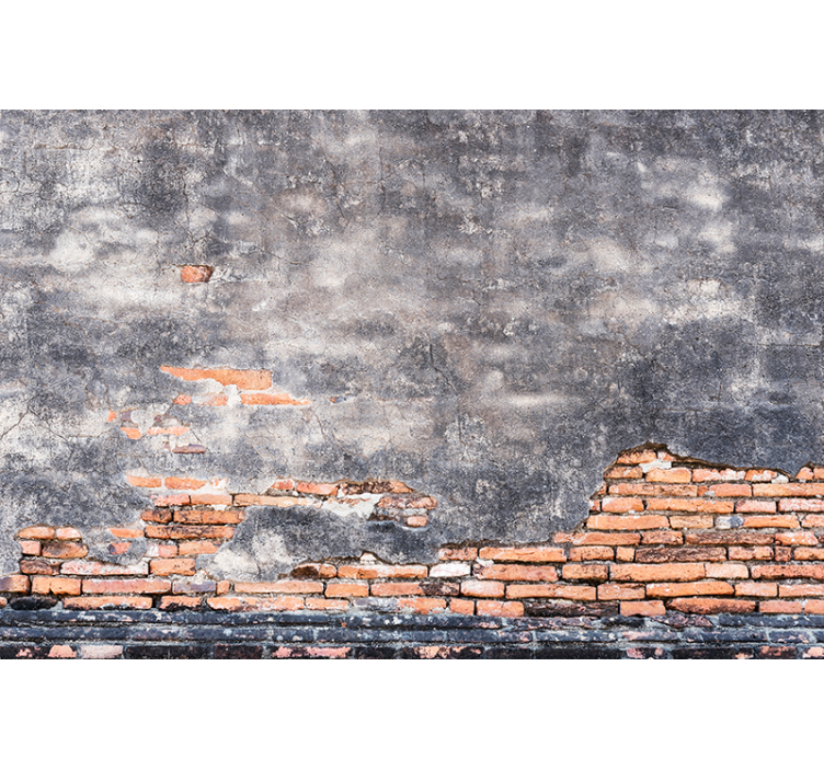 Fotomural imitación ladrillo pared grungePared grunge - TenVinilo