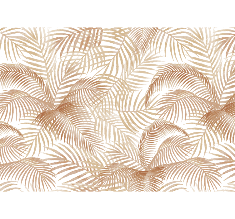 Papel mural terracota palmeras exóticas - TenVinilo