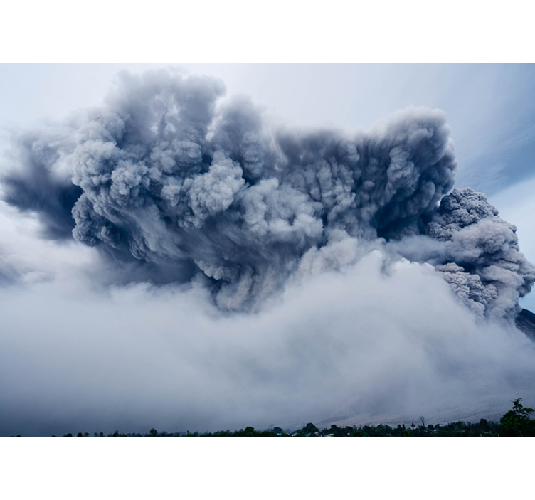 Fotomural cielo nube de ceniza volátil - TenVinilo