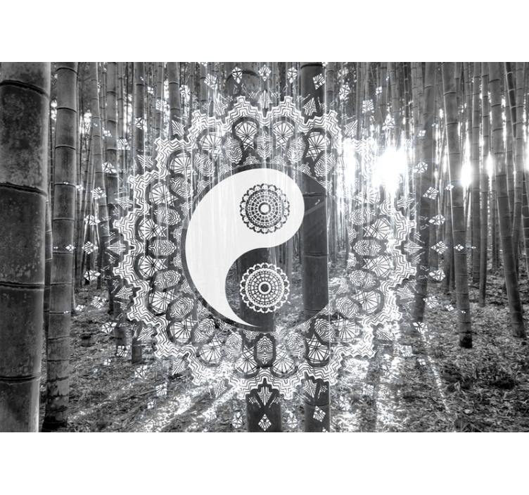 Mural zen mandala yin yang - TenVinilo