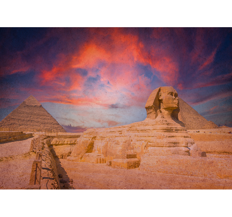 Fotomural desierto la gran esfinge de giza - TenVinilo