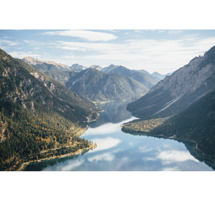 Mural de paisajes majestuosa vista a la montaña - TenVinilo