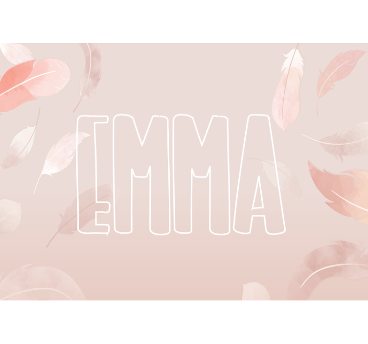 Mural para bebé con nombre personalizado - TenVinilo