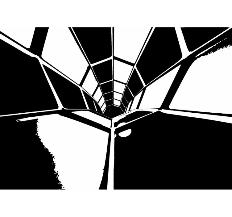 Fotomural 3D Túnel con color personalizable - TenVinilo