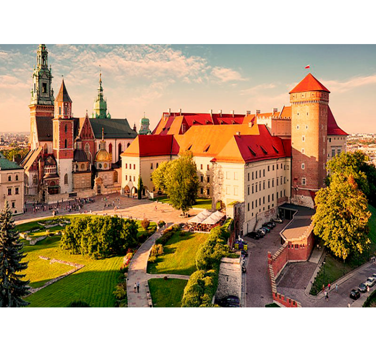 Fotomural ciudad Wawel en cracovia - TenVinilo