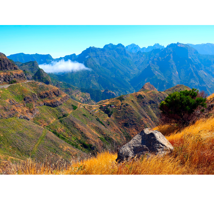 Mural de montañas vista majestuosa - TenVinilo