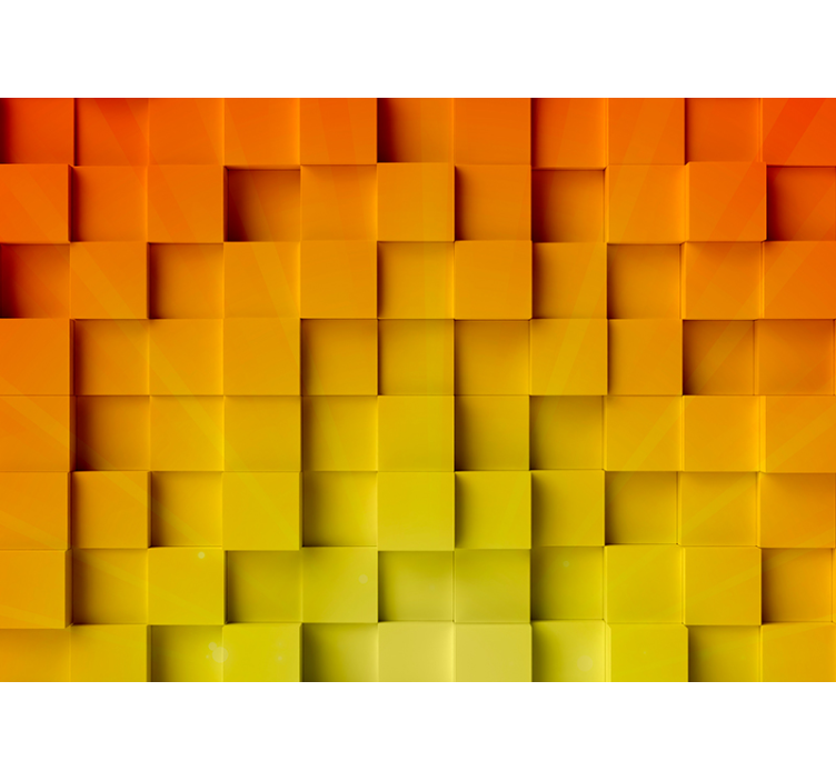 Mural de textura motivo de cubos geométricos - TenVinilo