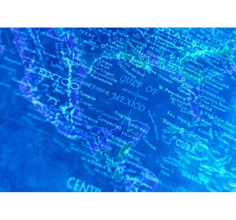 Mural mapamundi diseño de mapa vintage - TenVinilo