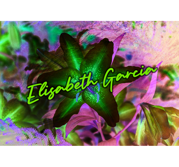 Mural de flores elegancia floral de lirio - TenVinilo