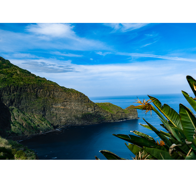 Mural de paisajes vista de montaña y mar - TenVinilo