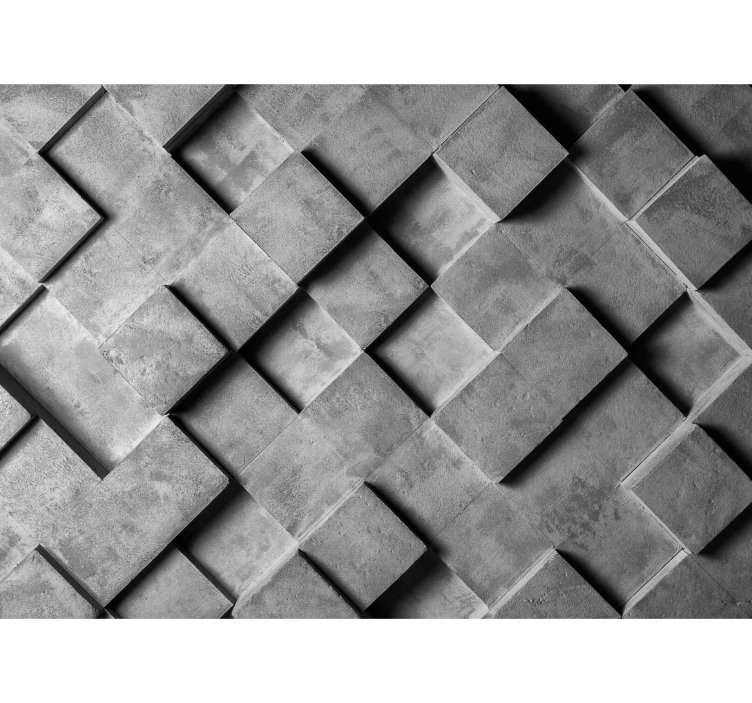 Mural de textura patrón geométrico gris - TenVinilo