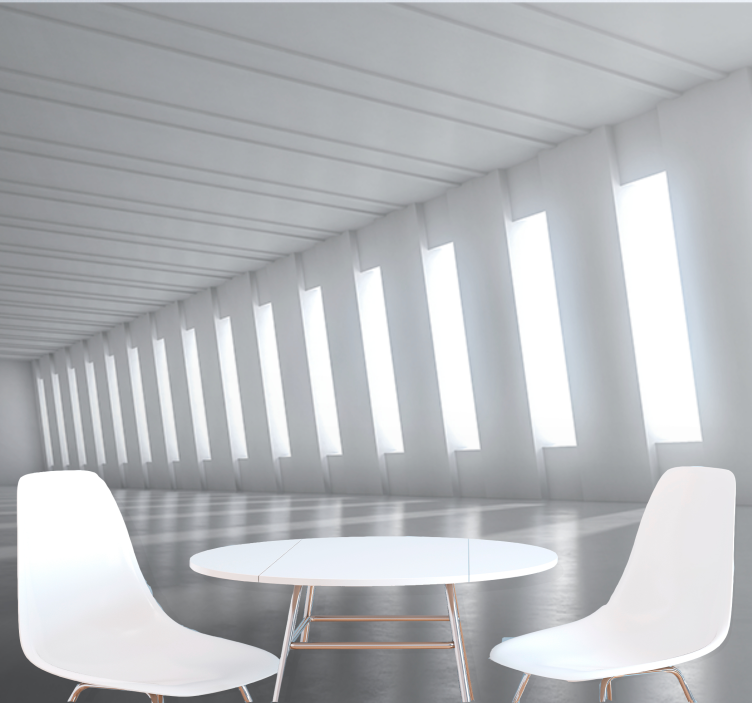 Fotomural 3D Túnel moderno - TenVinilo