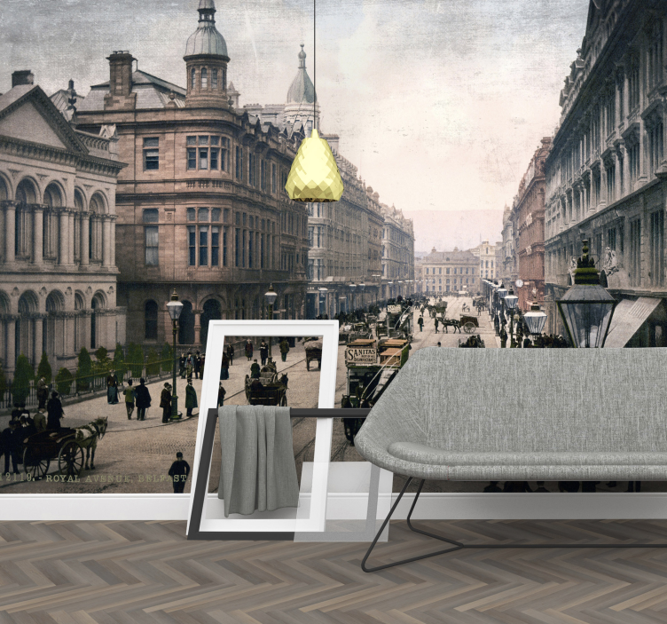 Mural de ciudades paisaje histórico - TenVinilo