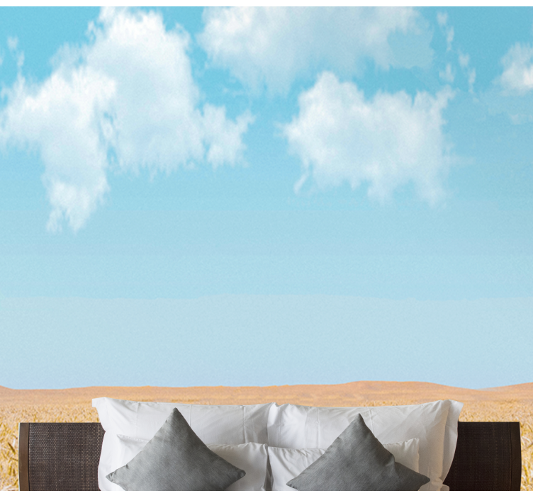 Fotomural naturaleza Campo polaco cielo azul - TenVinilo