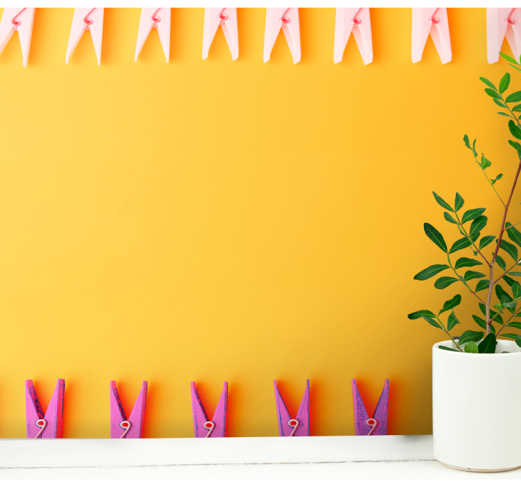 Mural de animales exhibidor de pinzas coloridas - TenVinilo