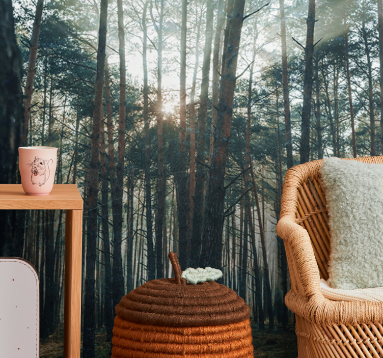 Mural de bosque roble sereno - TenVinilo