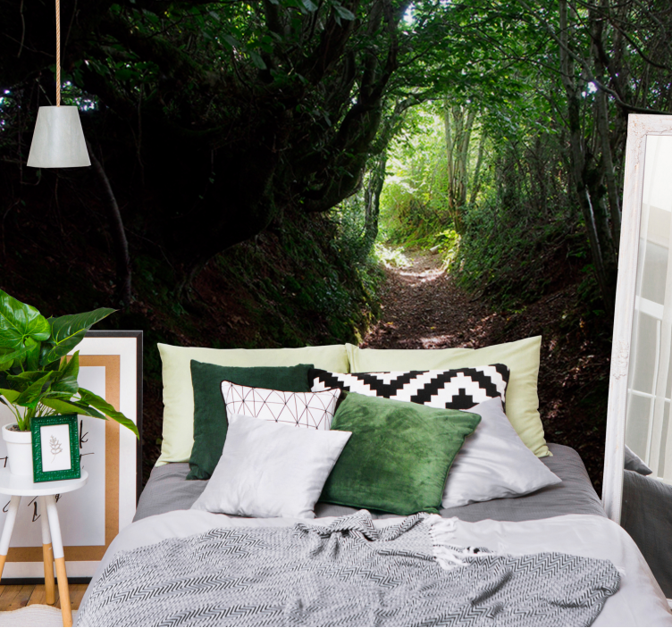 Mural de bosque sendero del bosque - TenVinilo