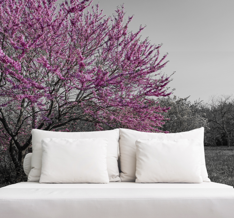 Mural de flores Árbol de flores de cerezo - TenVinilo