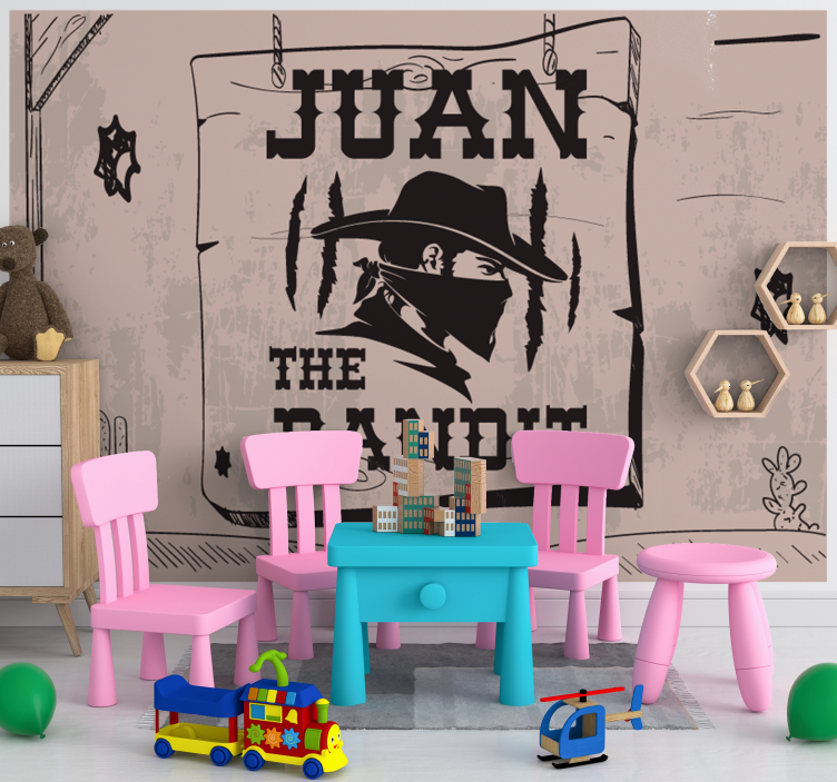 Mural de frases tema bandido personalizado - TenVinilo