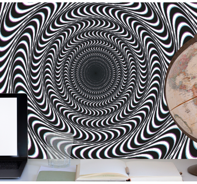 Mural de león visión hipnótica - TenVinilo