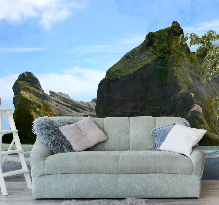 Mural de montañas majestuoso paisaje de montaña - TenVinilo