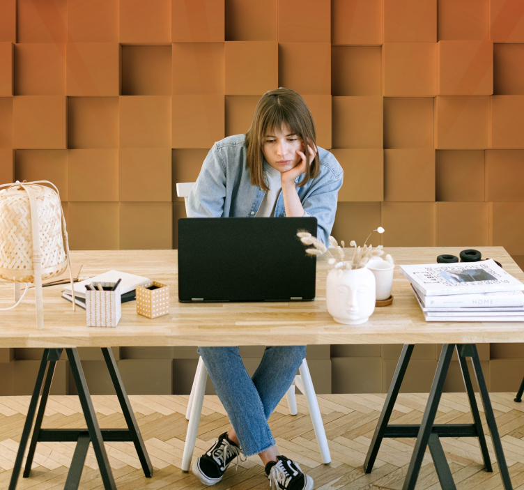 Mural de textura patrón de cubo texturizado - TenVinilo