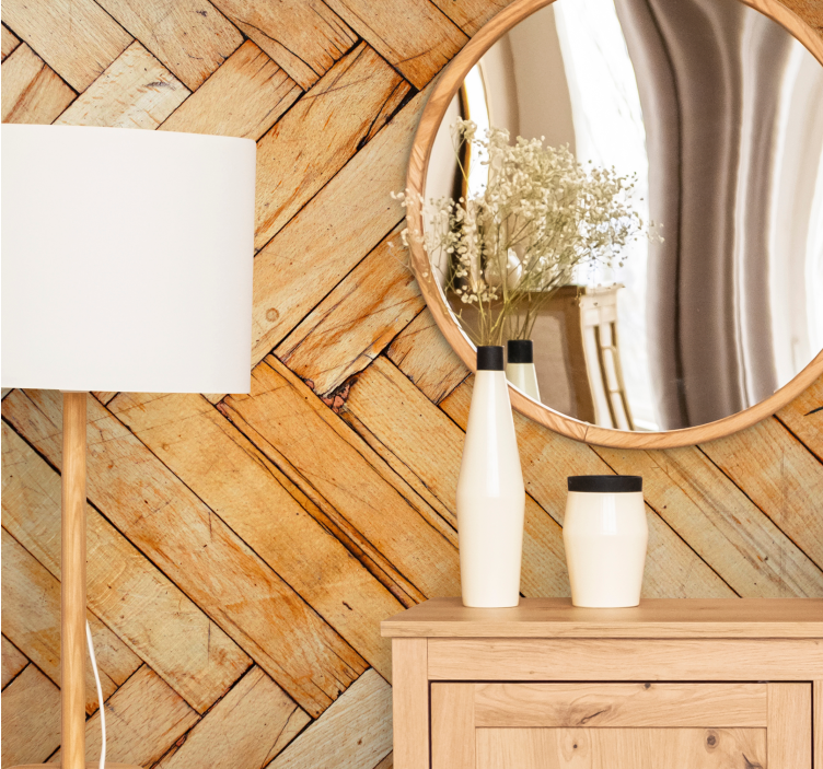 Mural de textura patrón de madera natural - TenVinilo