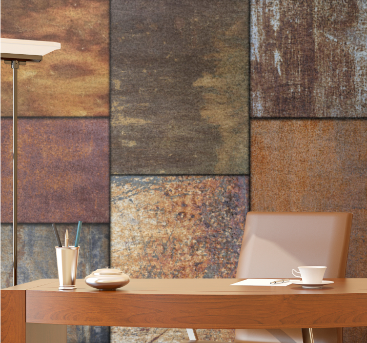 Mural de texturas paneles rústicos texturizados - TenVinilo