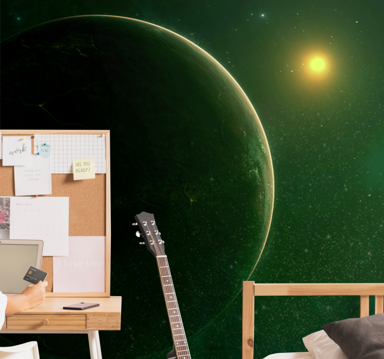 Mural del espacio escena celestial planetaria - TenVinilo