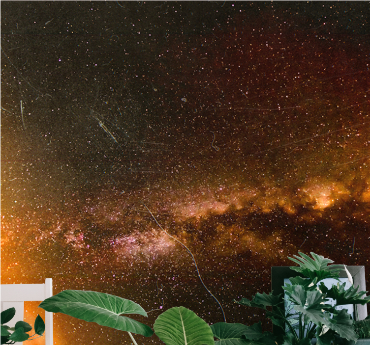 Mural del espacio esplendor de la galaxia cósmica - TenVinilo