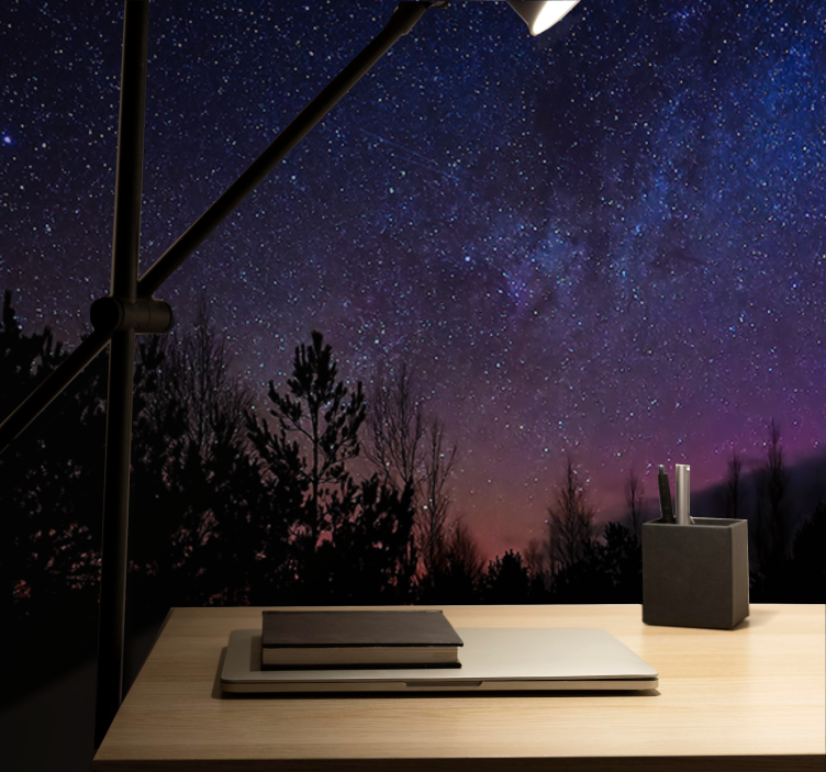 Mural del espacio lienzo de la noche celestial - TenVinilo