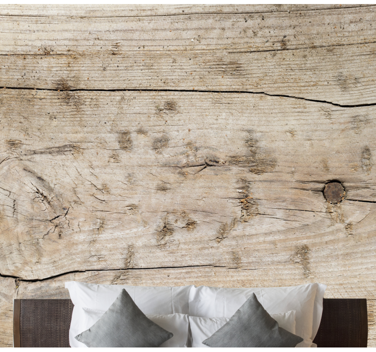 Mural efecto madera superficie de madera texturada - TenVinilo