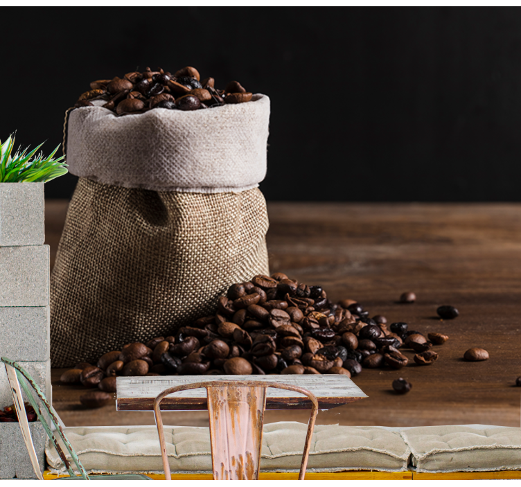 Fotomural moderno Bolsa de café en grano - TenVinilo