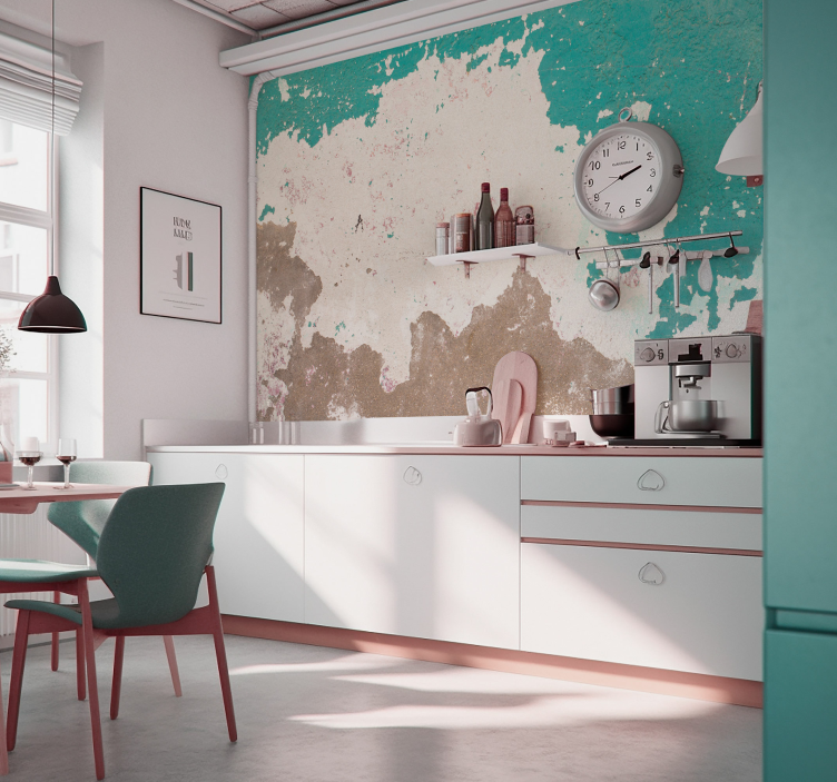Fotomural texturas pared desgastada descascarada - TenVinilo