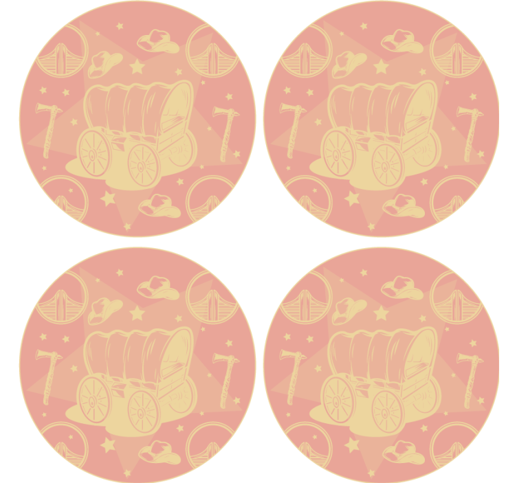 Portavasos frikis diseño retro de carro - TenVinilo