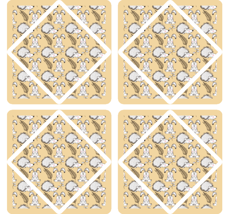 Portavasos frikis con patrones de animales divertidos - TenVinilo